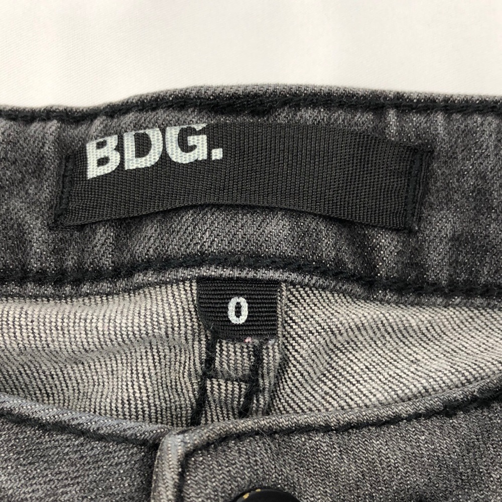 BDG Faded Black Denim Cut Off Shorts - Picture 3 of 4